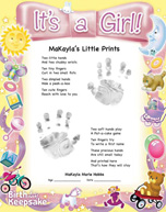 Little Prints It's a Girl Design